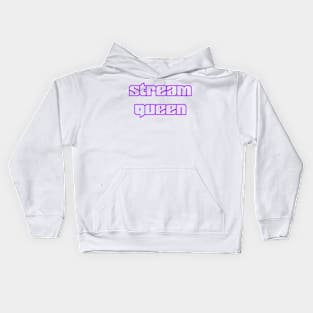 Stream Queen Video Game Streamer Gamer Kids Hoodie